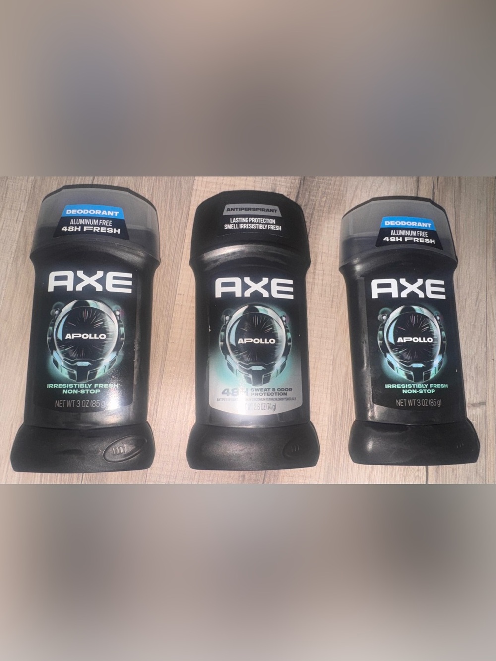 AXE Apollo Antiperspirant Deodorant Stick - Black with Teal Accent 3pk